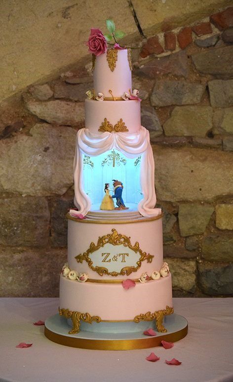 Beauty And The Beast Wedding Cake