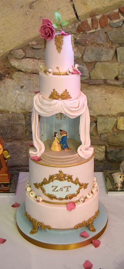 Beauty And The Beast Wedding Cake