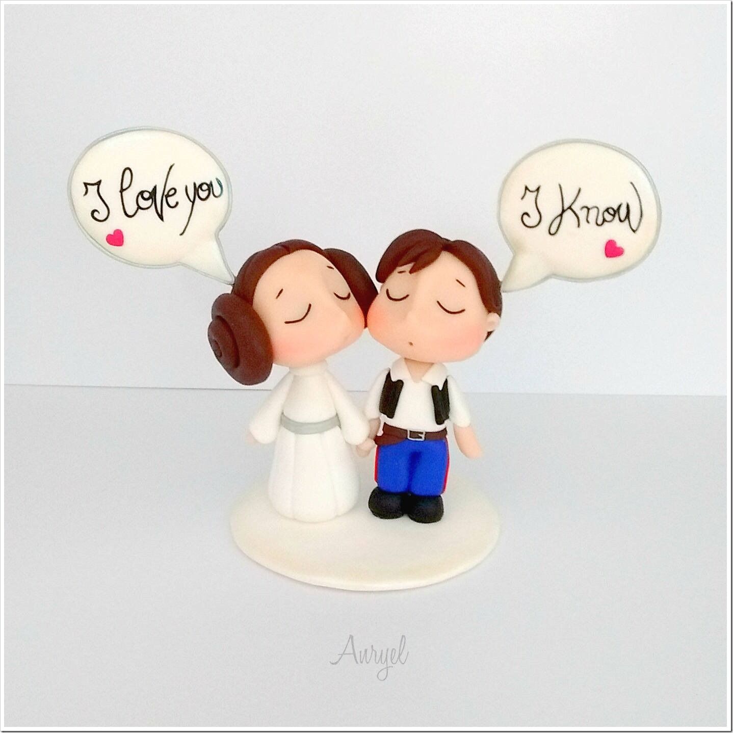 Han Solo and Leia Organa Wedding Cake Topper Han Solo and Leia Organa Wedding Cake Topper