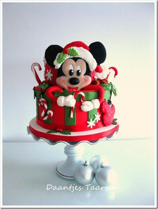 Mickey Mouse Christmas Cake