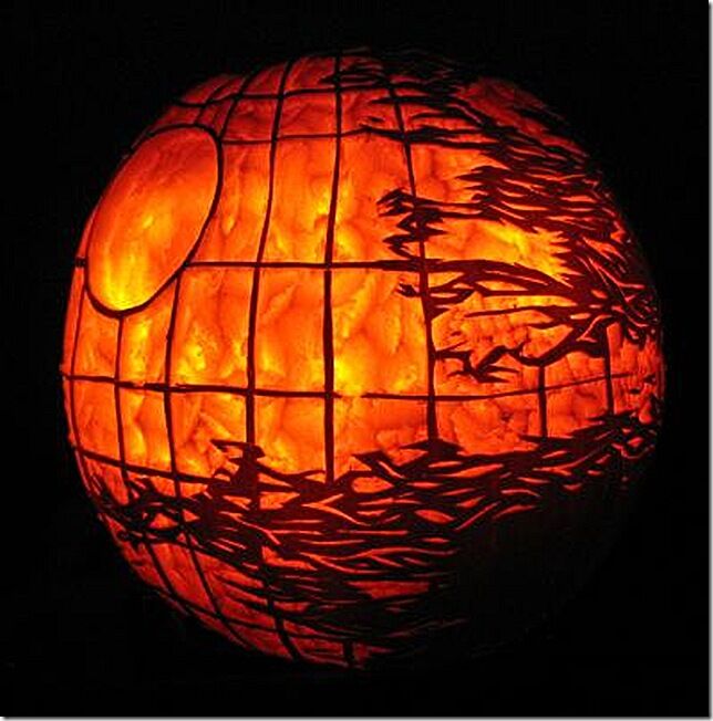 Death Star Pumpkin Carving