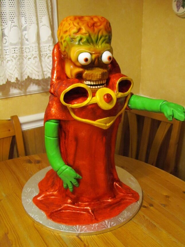 Mars Attacks Cake